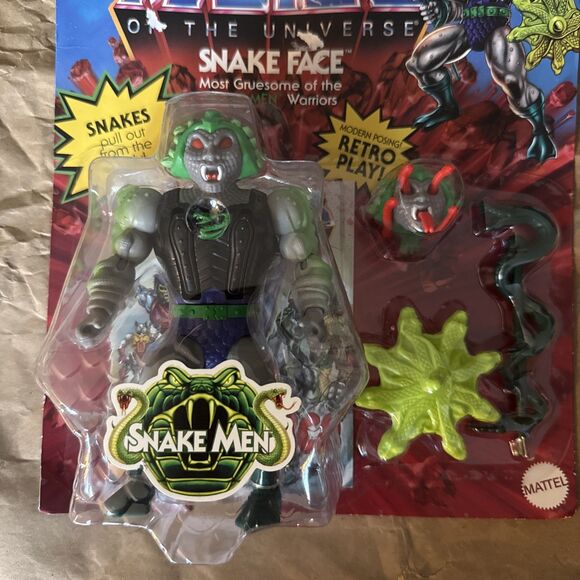 NWT Masters of The Universe Snake Face Deluxe Figure New Sealed - Picture 4 of 4